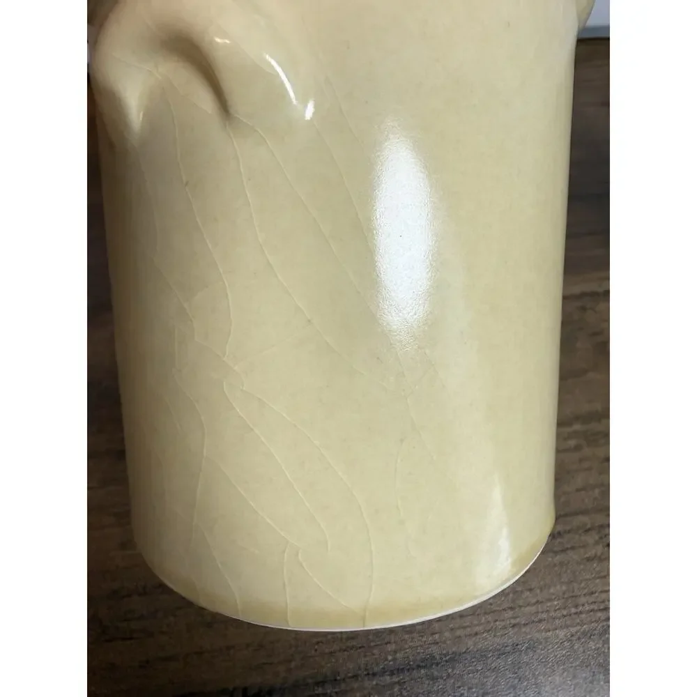 VTG Pfaltzgraff Village Stoneware Instant Coffee Canister #7-497 w/ CRAZING!